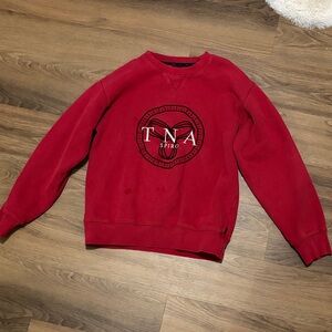 TNA Men's Bold Red Crewneck Sweater